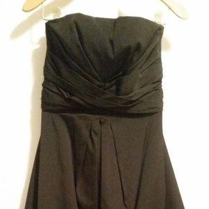 Women's Black Strapless Cocktail Dress
